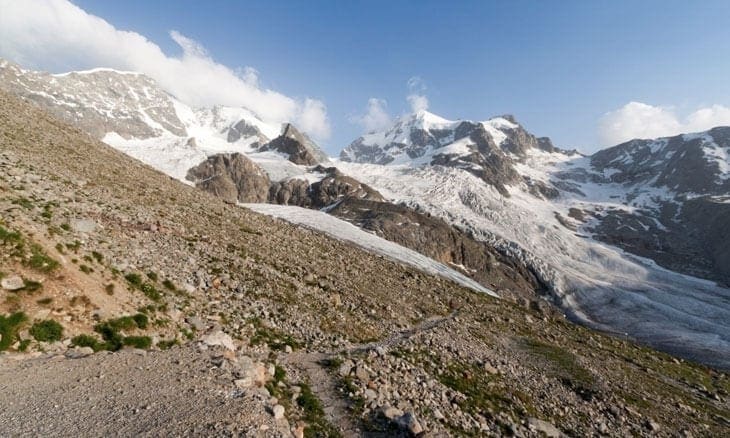 Sentiero che porta al rifugio