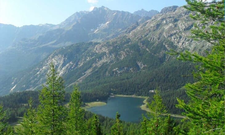 Lago Palù visto dal rifugio Motta