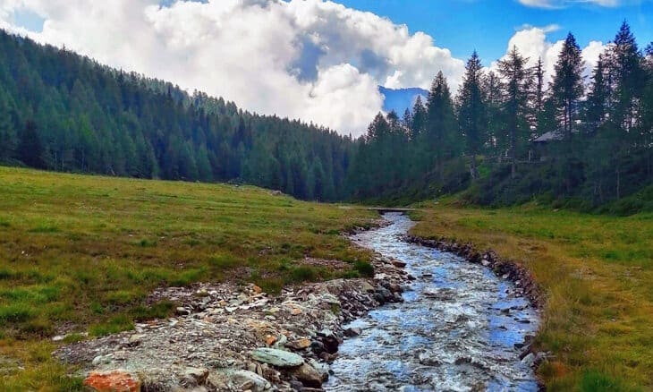 il piccolo torrente dell'alpe musella