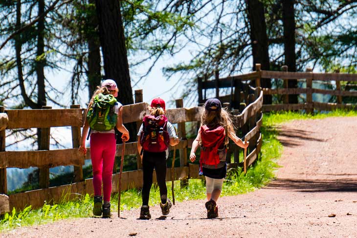 Bambini in trekking